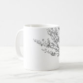 黒と白の枝 コーヒーマグカップ (正面左)