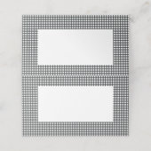 黒と白の格子縞市松模様にの模様 |祝日 プレイスカード (外部開封)