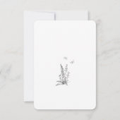 黒と白の森のクマ赤ちゃんシャワーありがとう サンキューカード (裏面)