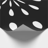 黒と白の模様 ラッピングペーパー (角)