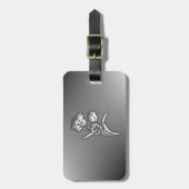 黒と白の水仙 ラゲッジタグ (正面縦)