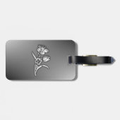 黒と白の水仙 ラゲッジタグ (裏面横)