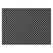 黒と白の水玉模様 テーブルクロス (正面(横))