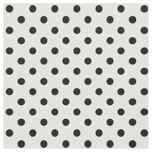 黒と白の水玉模様 ファブリック (クローズアップ)