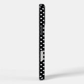 黒と白の水玉模様 Case-Mate iPhoneケース (裏面 / 右)