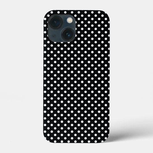 黒と白の水玉模様 Case-Mate iPhoneケース (裏面)