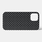 黒と白の水玉模様 Case-Mate iPhoneケース (裏面 (横))