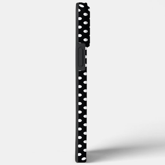 黒と白の水玉模様 Case-Mate iPhoneケース (裏面 / 右)
