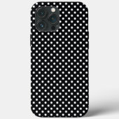 黒と白の水玉模様 Case-Mate iPhoneケース (裏面)