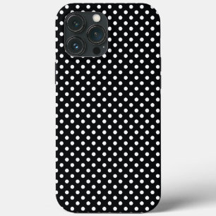 黒と白の水玉模様 iPhone 13 PRO MAXケース