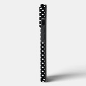 黒と白の水玉模様 Case-Mate iPhoneケース (裏面 / 左)