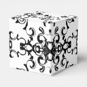 黒と白の渦巻きゴシッ結婚クス フェイバーボックス (裏面サイド)