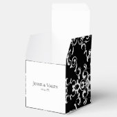 黒と白の渦巻きゴシッ結婚クス フェイバーボックス (オープン)