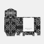 黒と白の渦巻きゴシッ結婚クス フェイバーボックス (折り畳みなし)