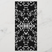 黒と白の渦巻きゴシッ結婚クス メニュー (裏面)