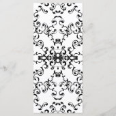 黒と白の渦巻きゴシッ結婚クス メニュー (裏面)