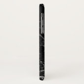 黒と白の渦巻き大理石パターン Case-Mate iPhoneケース (裏面/左)