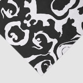 黒と白の渦巻き模様 薄葉紙 (詳細)