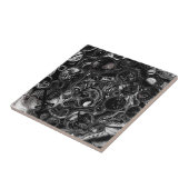 黒と白の無限大 タイル (側面)