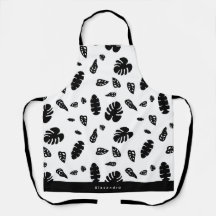 黒と白の熱帯夏離れのパターン