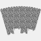 黒と白の牛の皮の模様 フェイバーボックス (見開き)
