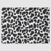 黒と白の牛皮模様 薄葉紙 (正面)