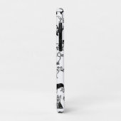 黒と白の犬のパターン |かわいい犬愛好家 Case-Mate iPhoneケース (裏面/左)