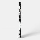 黒と白の狼 iPhoneケース (左側面)
