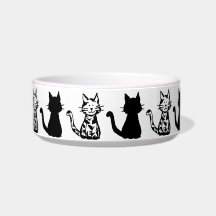 黒と白の猫のパターンのスモール