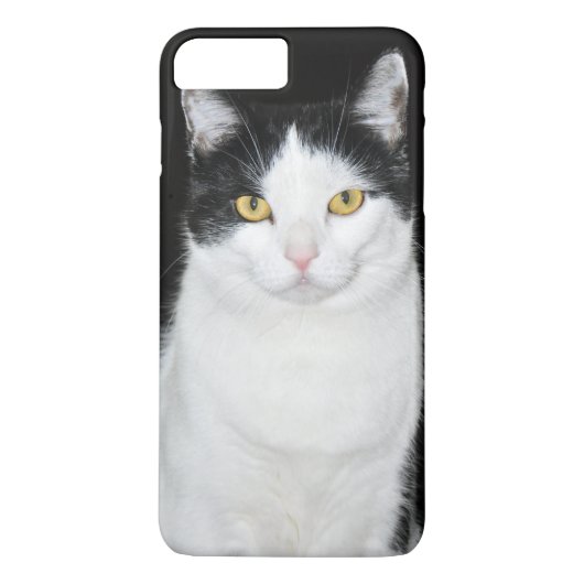 黒と白の猫の肖像画 Case-Mate iPhoneケース (裏面)