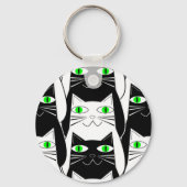 黒と白の猫 キーホルダー (裏面)