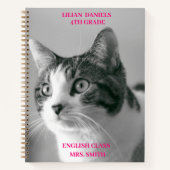 黒と白の猫 ノートブック (正面)