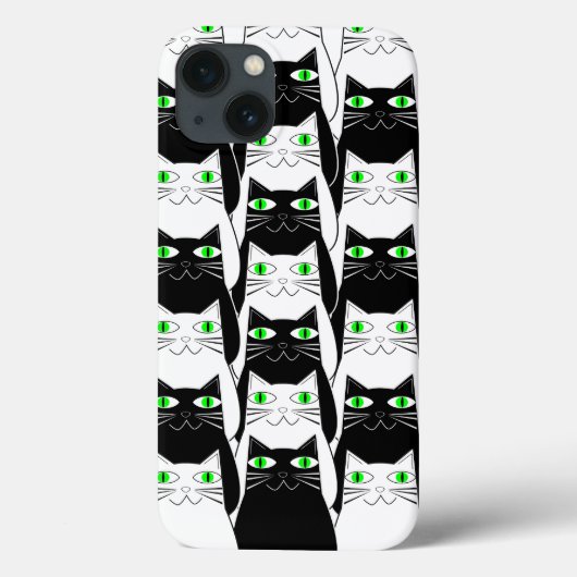 黒と白の猫 Case-Mate iPhoneケース (裏面)