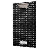 黒と白の矢印のクリップボパーソナライズされたード クリップボード (左)