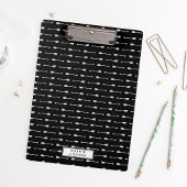 黒と白の矢印のクリップボパーソナライズされたード クリップボード