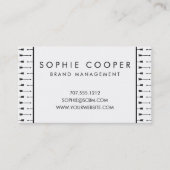 黒と白の矢印の名刺 名刺 (正面)