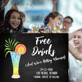 黒と白の結婚式の日付カードを保存 セーブザデート