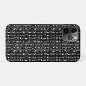 黒と白の絵文字 Case-Mate iPhoneケース (裏面(横))