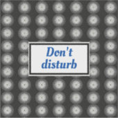 黒と白の緩和曲線 シール (正面)