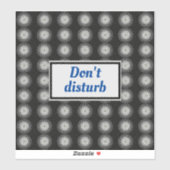 黒と白の緩和曲線 シール (シート)