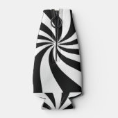 黒と白の緩和曲線 ボトルクーラー (裏面)