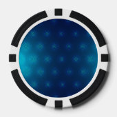 黒と白の縁取りのカジノポーカーチップ ポーカーチップ (正面)