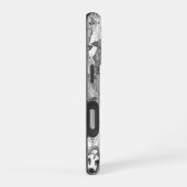 黒と白の羊だけ iPhoneケース (右側面)