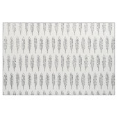 黒と白の羽。北欧モダンの ファブリック (ヤード)