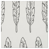 黒と白の羽。北欧モダンの ファブリック (見本)