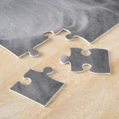 黒と白の聖ベルナード犬 ジグソーパズル (側面)