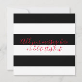 黒と白の背景に赤いポピーストライプのズ (裏面)