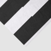 黒と白の背景に赤いポピーストライプのズ 薄葉紙 (詳細)