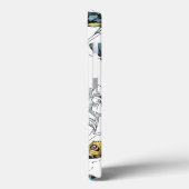 黒と白の背景の鳥と蝶 Case-Mate iPhoneケース (裏面 / 左)