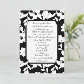 黒と白の花の誓い更新 招待状 (スタンド正面)